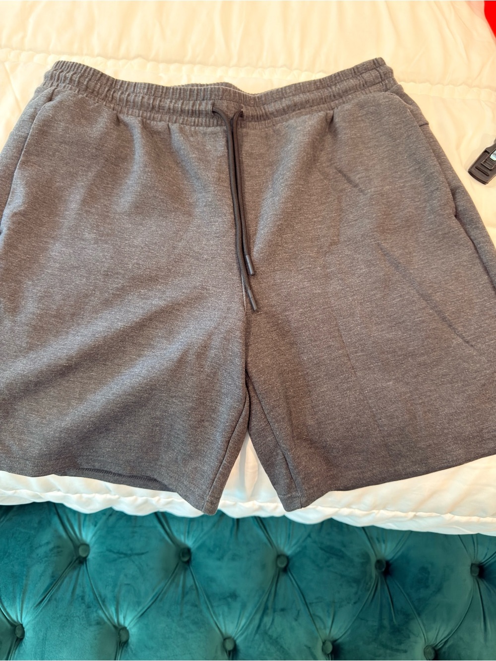 Old Navy Men's Heather Gray Athletic Knit Drawstring Shorts